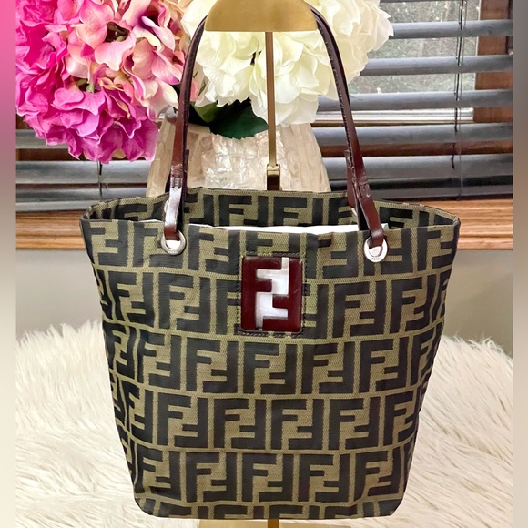 Fendi Handbags - SOLD❌Authentic FENDI Zucca Mini Tote Bag